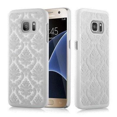 Cadorabo Hülle kompatibel mit Samsung Galaxy S7 in WEIß - Hard Case Schutzhülle ...