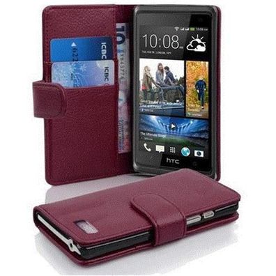 Cadorabo Hülle kompatibel mit HTC Desire 600 in Bordeaux LILA - Schutzhülle aus ...