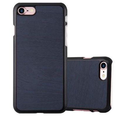 Cadorabo Hülle kompatibel mit Apple iPhone 7 / 7S / 8 / SE 2020 in WOODEN BLAU - ...