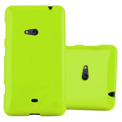 Cadorabo Hülle kompatibel mit Nokia Lumia 625 in JELLY GRÜN - Schutzhülle aus ...