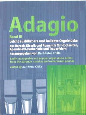 Kirchenorgel Noten : Adagio 3 - beliebte Orgelstücke - leichte Mittelstufe