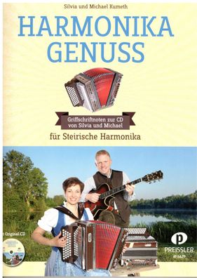 Steirische Harmonika Noten : Harmonika Genuss - (Kumeth) m. CD - Griffschrift