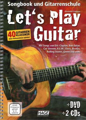 Gitarre Noten Schule : Let's Play Guitar - mit DVD und CD's - Gitarrenschule