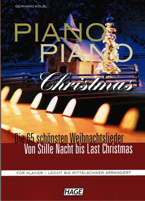 Klavier Noten : PIANO PIANO Christmas leichte Mittelstufe Weihnachten (Hage)