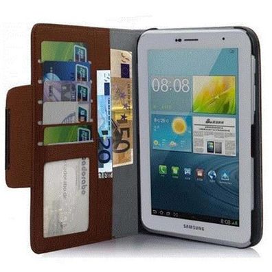 Cadorabo Hülle für Samsung Galaxy Tab 2 (7.0 Zoll) - Hülle in Maronen BRAUN – ...
