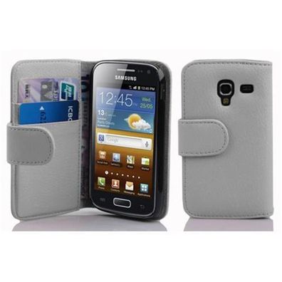 Cadorabo Hülle für Samsung Galaxy ACE 2 in Magnesium WEIß Handyhülle aus strukturi...