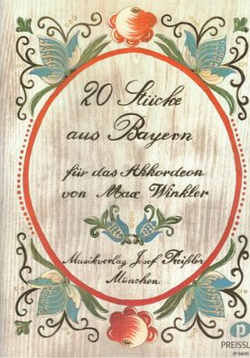 Akkordeon Noten : 20 Stücke aus Bayern - leichte Mittelstufe