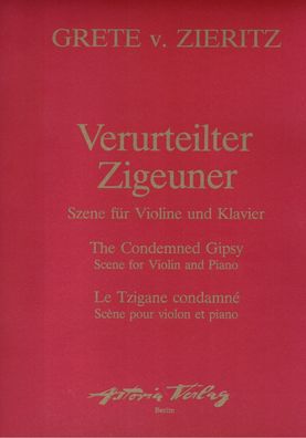 Violine + Klavier Noten : Zieritz Verurteilter Zigeuner (SZENE - Stimmungsbild)