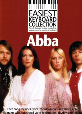 Keyboard Noten : ABBA 22 Songs (Easiest Collection) leicht - leichte Mittelstufe