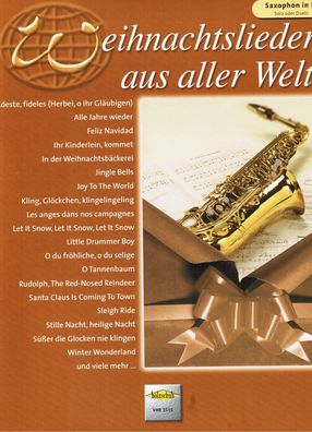 Altsaxophon Noten : Weihnachtslieder aus aller Welt leicht - leichte Mittelst.