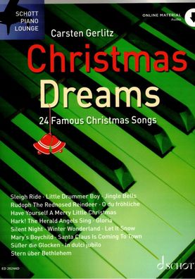 Klavier Noten : Christmas Dreams - mittelschwer - mit Audio-Download-Code