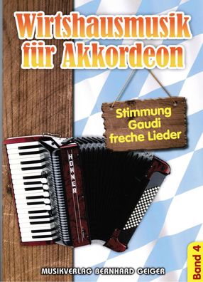 Akkordeon Noten : Wirtshausmusik für Akkordeon 4 (Böhmischer Traum etc.)