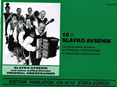 diat diatonische Handharmonika Noten : 10 x Slavko Avsenik Oberkrainer leMi - ms