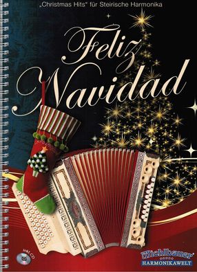 Steirische Harmonika Noten : Feliz Navidad - Christmas Hits - mit CD - mittel