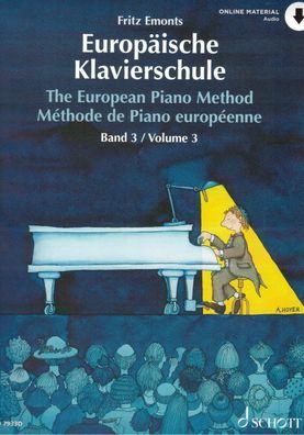 Klavier Noten Schule : Europäische Klavierschule Band 3 (Fritz EMONTS)