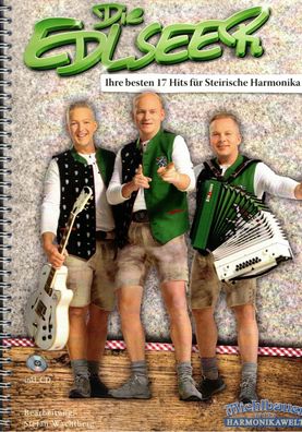Steirische Harmonika Noten : Die Edlseer - 17 Hits - Griffschrift - mit CD