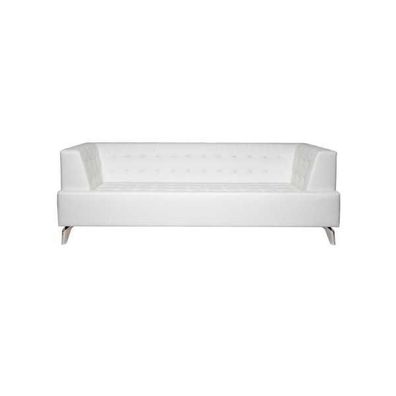 Weißer Zweisitzer Luxus Sofa Moderner 2-Sitzer Clubsofa Lounge Couch Neu