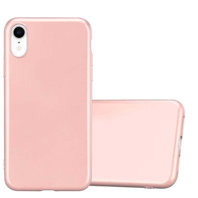 Cadorabo Hülle kompatibel mit Apple iPhone XR in Metallic ROSÉ GOLD - Schutzhülle ...