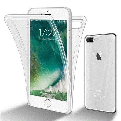 Cadorabo Hülle kompatibel mit Apple iPhone 7 PLUS / 7S PLUS / 8 PLUS in Transparen...