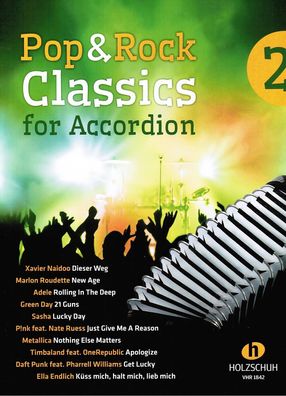 Akkordeon Noten : Pop & Rock Classics for Akkordion 2 - mittelschwer