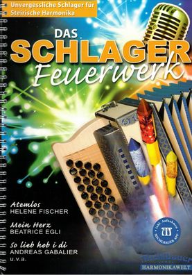 Steirische Harmonika Noten : Das Schlager Feuerwerk - LEICHT (m. Audio-Download)