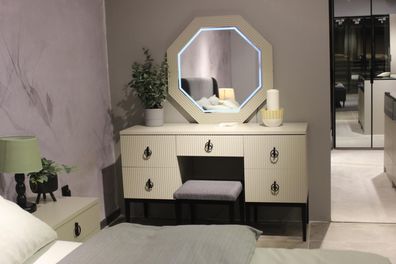 Praktisch Modern und Neu Schlafzimmer Schminktisch mit Spiegel und Hocker