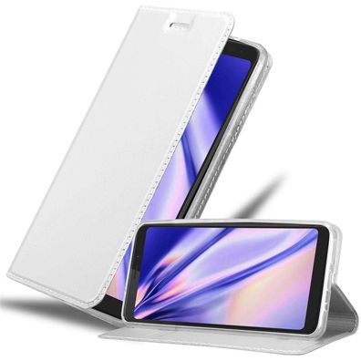 Cadorabo Hülle kompatibel mit WIKO VIEW XL in CLASSY SILBER - Schutzhülle mit ...