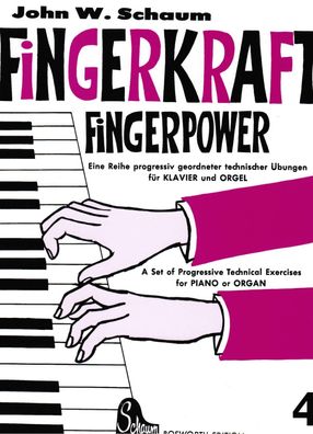 Klavier Noten : SCHAUM Fingerkraft - Fingerpower 4 leichte Mittelstufe BOE 3573