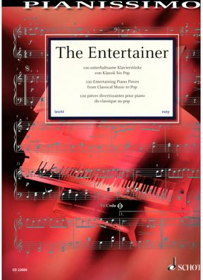 Klavier Noten : The Entertainer - 100 unterhaltsame Klavierstücke - LEICHT