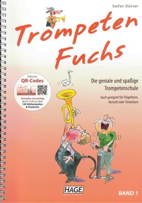 Trompete Noten Schule : Trompeten Fuchs Band 1 - Anfänger (Dünser)