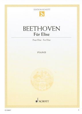Klavier Noten : Beethoven Für Elise leichte Mittelstufe (Einzelausgabe ED06641)
