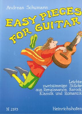 Gitarre Noten : Easy Pieces For Guitar leicht - leMi - klassische Stücke