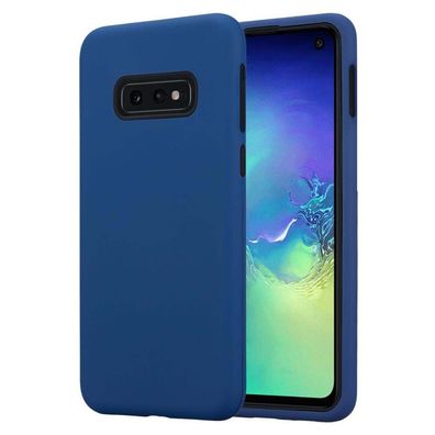 Cadorabo Hülle kompatibel mit Samsung Galaxy S10e in DUNKEL BLAU - Hybrid Schutzhü...