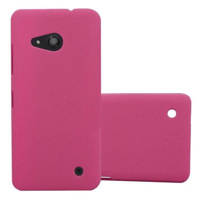 Cadorabo Hülle kompatibel mit Nokia Lumia 550 in FROSTY PINK - Hard Case Schutzhül...