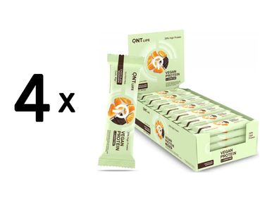 4 x QNT Vegan Protein Bar + L-Carnitine (28x40g) Chocolate Mandarin