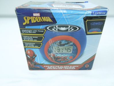 Spiderman Projektionswecker LCD Anzeige Alarm-Schlummerfunktion Nachtlicht Timer