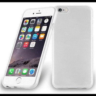 Cadorabo Hülle kompatibel mit Apple iPhone 6 PLUS / 6S PLUS in SILBER - Schutzhüll...