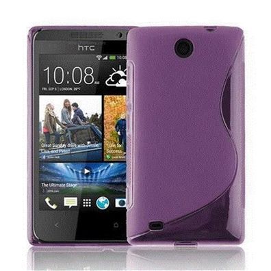 Cadorabo Hülle kompatibel mit HTC Desire 300 in Flieder Violett - Schutzhülle aus ...