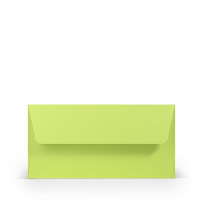 100 Briefumschläge Grün (Maigrün) 110x220 mm (DIN Lang) mit Haftklebung