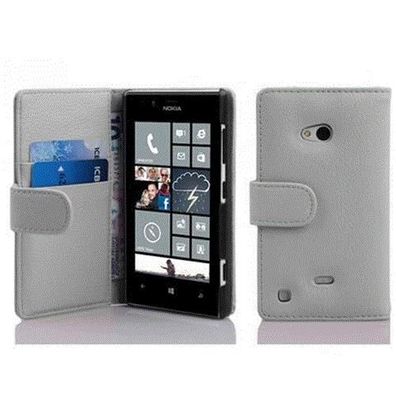 Cadorabo Hülle kompatibel mit Nokia Lumia 720 in Magnesium WEIß - Schutzhülle aus ...