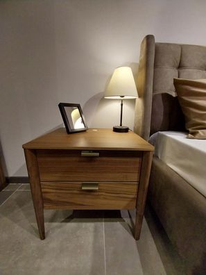 Schlafzimmer Beistelltisch luxus Nachttisch Art deco stil holz hotel neu