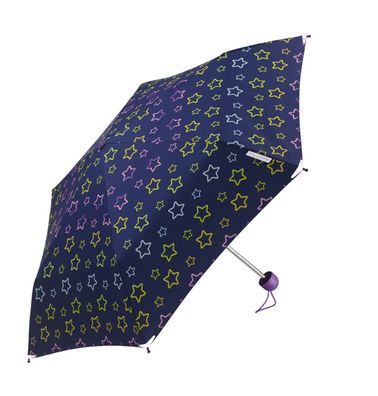 Ergobrella Kinderregenschirm mit reflektierenden Ecken Glowing Stars
