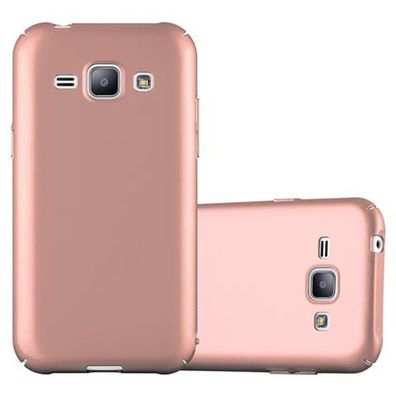 Cadorabo Hülle kompatibel mit Samsung Galaxy J1 2015 in METALL ROSÉ GOLD - Hard ...