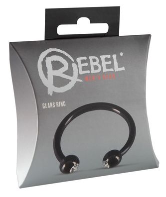 Rebel Glans Ring - Eichelring mit Schmuck-Kugeln