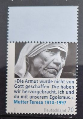 BRD - MiNr. 2813 - 100. Geburtstag von Mutter Teresa