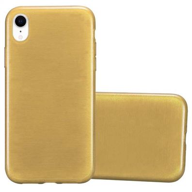 Cadorabo Hülle kompatibel mit Apple iPhone XR in GOLD - Schutzhülle aus flexiblem ...