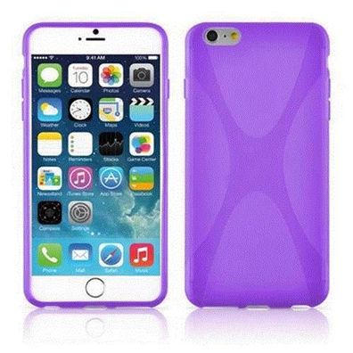 Cadorabo Hülle kompatibel mit Apple iPhone 6 PLUS / 6S PLUS in Flieder Violett - ...