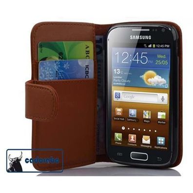 Cadorabo Hülle für Samsung Galaxy ACE 2 in KAKAO BRAUN Handyhülle aus glattem ...