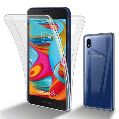 Cadorabo Hülle kompatibel mit Samsung Galaxy A02 CORE in Transparent - 360° Full ...