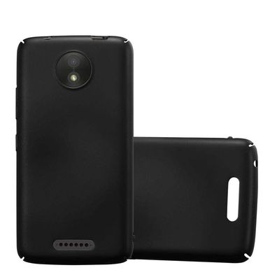 Cadorabo Hülle kompatibel mit Motorola MOTO C in METALL Schwarz - Hard Case Schutz...